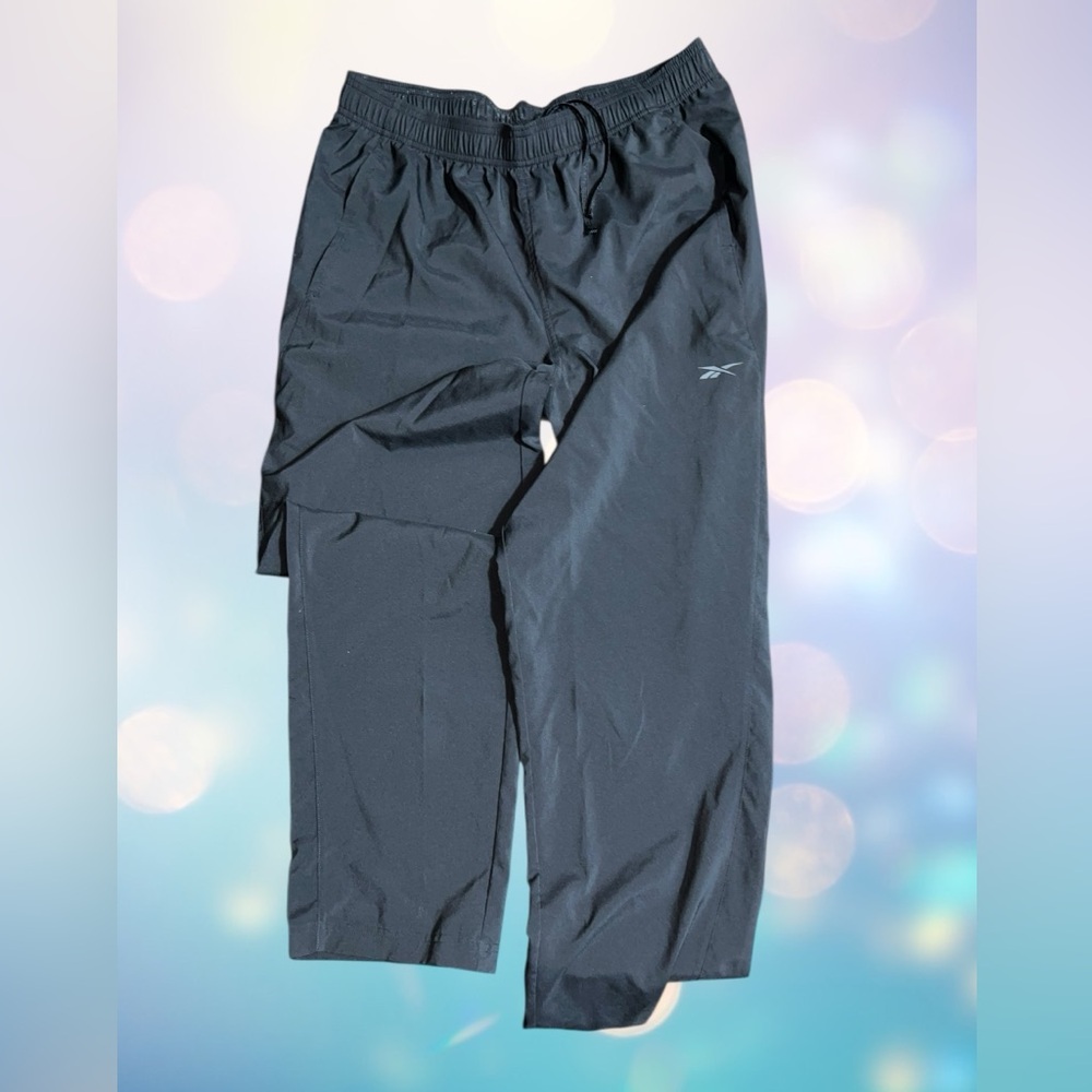 Reebok Black Lightweight Athletic Pants with Subtle Logo